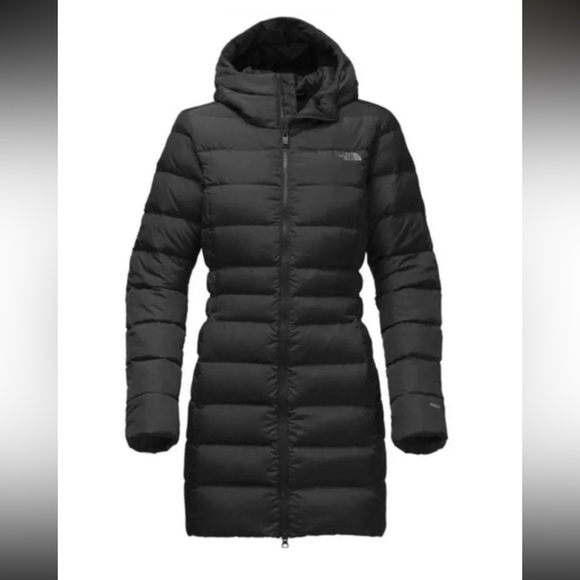 The North Face Women's Long Black Puffer Jacket - Picture 1 of 5